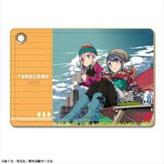 ゆるキャン△ レザーパスケース デザイン01 各務原なでしこ＆志摩リン A [キャラクターグッズ]