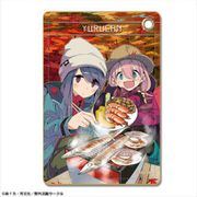 ゆるキャン△ レザーパスケース デザイン02 各務原なでしこ＆志摩リン B [キャラクターグッズ]