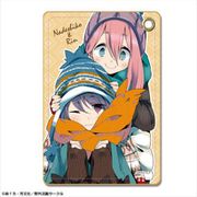 ゆるキャン△ レザーパスケース デザイン04 各務原なでしこ＆志摩リン D [キャラクターグッズ]