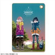 ゆるキャン△ レザーパスケース デザイン05 各務原なでしこ＆志摩リン E [キャラクターグッズ]