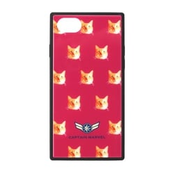 PG-DCS726RD [iPhone SE（第2世代）/8/7/6s/6 4.7インチ用 ガラスハイブリッドケース キャプテン・マーベル レッド]