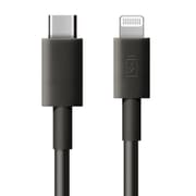 USB Type-C ＆ Lightning USBケーブル 1m ブラック ストレート PG-LCC10M01BK