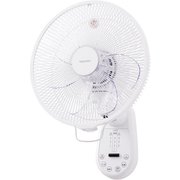 壁掛け扇風機 リモコン付き ホワイト F-AWX80(W)