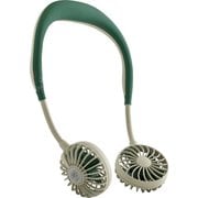 ハンズフリー ポータブル扇風機 W FAN Hands-Free カーキ DF30SS01-KH