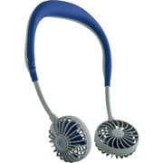 ハンズフリー ポータブル扇風機 W FAN Hands-Free ネイビー DF30SS01-NY