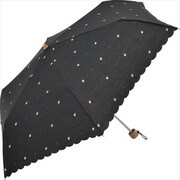 2216 ブラック [折りたたみ傘 レモン 婦人 晴雨兼用 T/C UV 50cm]