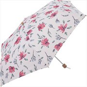 2220 オフホワイト [折りたたみ傘 花柄 フラワー 婦人 晴雨兼用 T/C UV 50cm]