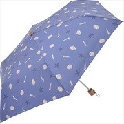 2224 ネイビー [折りたたみ傘 貝 シェル 婦人 晴雨兼用 T/C UV 50cm]