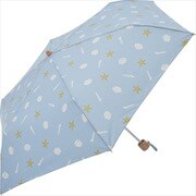 2224 ブルー [折りたたみ傘 貝 シェル 婦人 晴雨兼用 T/C UV 50cm]