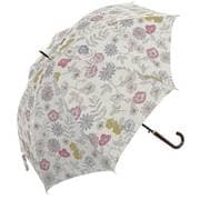 MK627500 オフホワイト [長傘 SV ボタニカルプリント ジャンプ 8本骨 婦人 60cm]