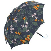 MK628000 ネイビー [長傘 SV トロピカルフラワー ジャンプ 8本骨 婦人 60cm]