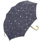 MK626900 ネイビー [長傘 PU レースフラワー 手開き 8本骨 婦人 50cm]