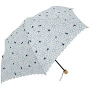 MK627000 オフホワイト [折りたたみ傘 PU レースフラワー 手開き 6本骨 婦人 50cm]