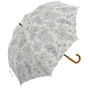 MK633300 オフホワイト [長傘 SV ぶどう 手開き 8本骨 婦人 50cm]