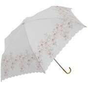 MK632600 グレー [折りたたみ傘 SV プティローズ 手開き 6本骨 婦人 50cm]