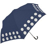 MK633200 ネイビー [折りたたみ傘 SV 水玉 手開き 6本骨 婦人 50cm]