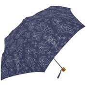 MK633400 ネイビー [折りたたみ傘 SV ぶどう 手開き 6本骨 婦人 50cm]