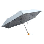 MK633600 サックス [折りたたみ傘 SV たんぽぽと猫（裏プリント） 手開き 6本骨 婦人 50cm]