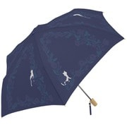 MK634000 ネイビー [折りたたみ傘 SV フラワーサークルCAT 手開き 6本骨 婦人 50cm]