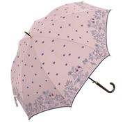 MK499200 ピンク [長傘 水玉と猫と花 ジャンプ 8本骨 婦人 60cm]