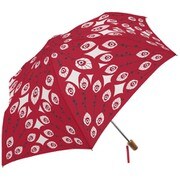MK498800 レッド [折りたたみ傘 sunny town 手開き 6本骨 婦人 55cm]