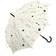 MK402800 オフホワイト [長傘 モビール ジャンプ 8本骨 婦人 60cm]