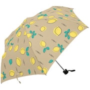 MK402400 ベージュ [折りたたみ傘 LEMON 手開き 6本骨 婦人 55cm]