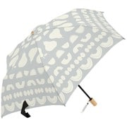 MK400100 オフホワイト [折りたたみ傘 フルーツ 手開き 6本骨 婦人 55cm]