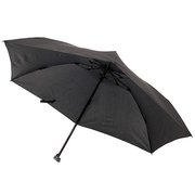 688141-82 ブラック [折りたたみ傘  軽量ミニカーボン 手開き 6本骨 ユニセックス 50cm]