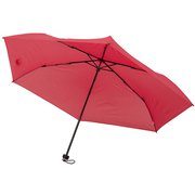 688048-53 レッド [折りたたみ傘  軽量ミニカーボン 手開き 6本骨 ユニセックス 60cm]