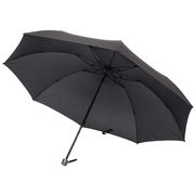 688193-24 ブラック [折りたたみ傘  軽量ミニカーボン 手開き 8本骨 ユニセックス 70cm]