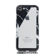 CS-7-CLR-BSLT [Case Study Clear iPhone SE（第2世代）/8/7 4.7インチ用 耐衝撃ケース 黒 Black Marble Slant]