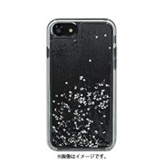 CS-7-LQD-SSMO [Case Study Liquid iPhone 6/6S/7/8用 月と星のラメが流れるケース - Silver Stars/Moons]
