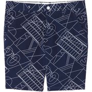 241-9123502-120-L NV 19M [プリントショートパンツ メンズ Lサイズ ネイビー]