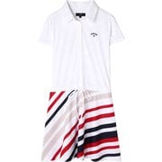 241-9113802-030-S WH 19L [ヨット柄 シャツワンピース レディース Sサイズ ホワイト]