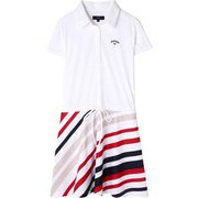 241-9113802-030-L WH 19L [ヨット柄 シャツワンピース レディース Lサイズ ホワイト]