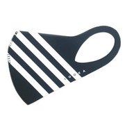 マスク Sサイズ ACCENT BLACK×4WHITE LOOKA DESIGN MASK 洗えるマスク 1枚入 C99D2-A048-S09T