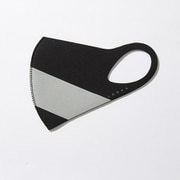 マスク Sサイズ ACCENT BLACK×SILVER LOOKA DESIGN MASK 洗えるマスク 1枚入 C99D2-A048-S06T