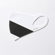 マスク Mサイズ ACCENT WHITE×1BLACK LOOKA DESIGN MASK 洗えるマスク 1枚入 C99D2-A048-M04T