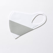 マスク Mサイズ ACCENT WHITE×1SILVER LOOKA DESIGN MASK 洗えるマスク 1枚入 C99D2-A048-M05T