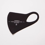 マスク Mサイズ LOVER BLACK LOOKA DESIGN MASK 洗えるマスク 1枚入 C99D1-A048-M05T