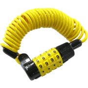 ロックスター コイルワイヤー錠 3.2×1650MM 暗証番号式イエロー 30145000