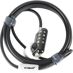 CBAダイヤルループロック 4×2000MM 暗証番号式ブラック 39792000
