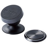 P-CARS07BK [スマホ用車載マグネットホルダー 両面テープ ブラック]