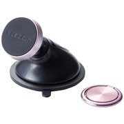 P-CARS08PN [スマホ用車載マグネットホルダー 強力ゲル吸盤 ピンク]