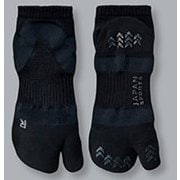 高機能ソックス JAPAN SPORTS SOCKS 足袋ソックス オールブラック 22-27cm男女兼用