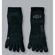 高機能ソックス JAPAN SPORTS SOCKS 5本指ソックス オールブラック 22-27cm男女兼用
