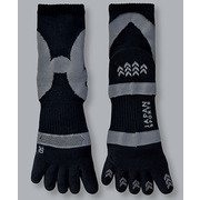 高機能ソックス JAPAN SPORTS SOCKS 3足セット 5本指ソックス ミドルショート丈 ブラック 22-27cm男女兼用