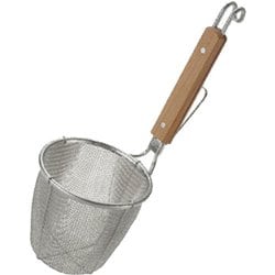 TSラーメン専用パワーてぼ（引掛け付） 平底