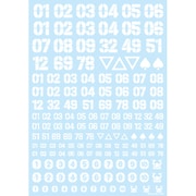 DZN-WHI HIQ DZナンバーデカール ホワイト [キャラクターモデル用 デカール]